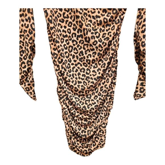 NWT LIKELY Leopard Long Sleeve‎ Bodycon Dress - Size 12 - Picture 5 of 9